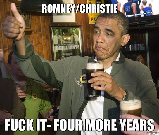 Obama Beer Meme - Four more years